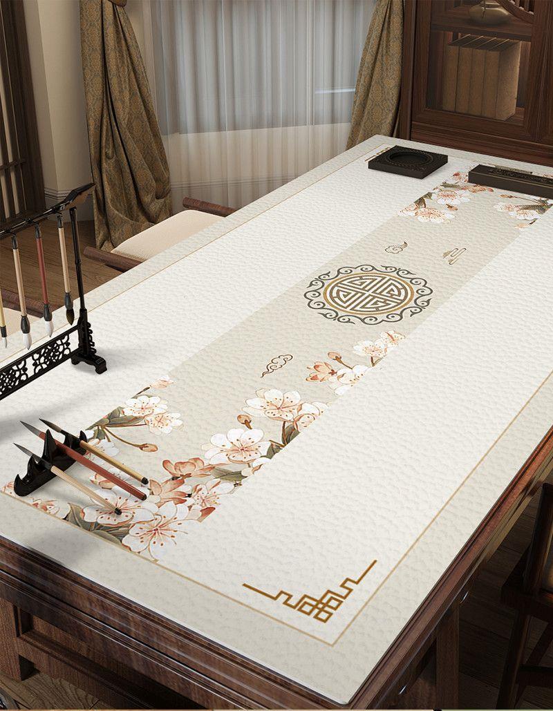 国潮新中式桌垫防水防油防烫桌面垫中国风餐桌垫长方形茶几免洗详情14