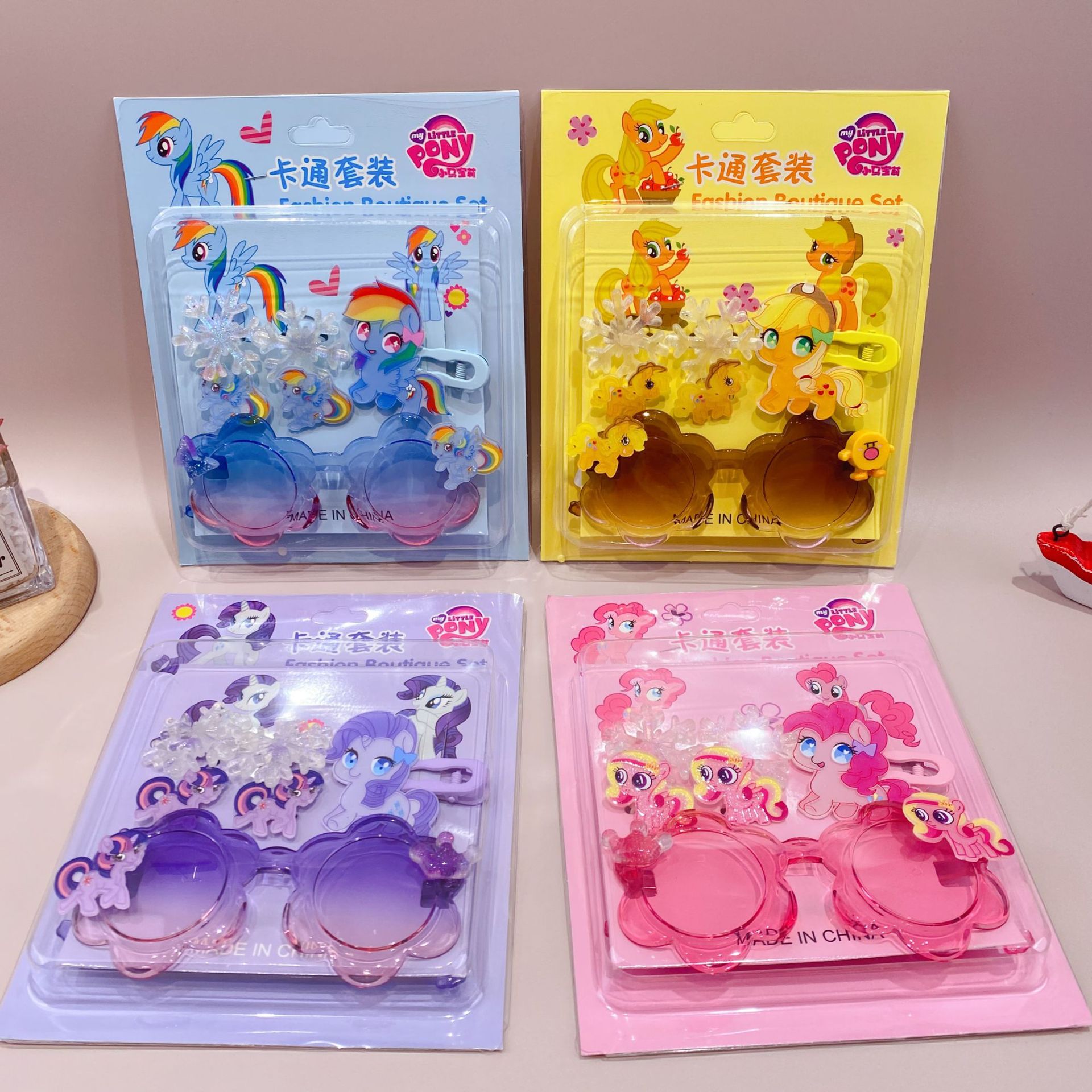 新款三丽鸥眼镜卡通皮筋发夹饰品套装可爱少女心装扮潮玩时尚精品详情18