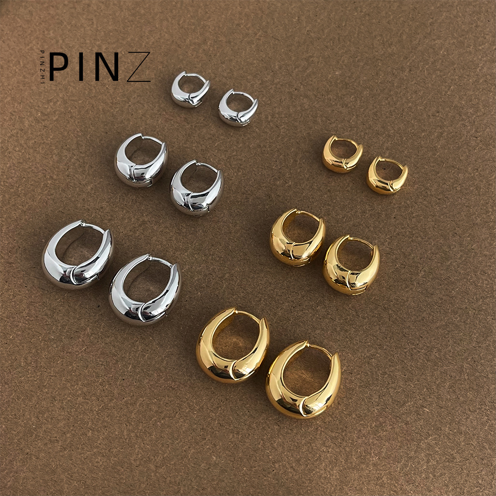 【 Upgraded Version 】 18K real gold plated, thickened, high-end, French light luxury style ear buckles, gold-plated texture earrings for women pic 13