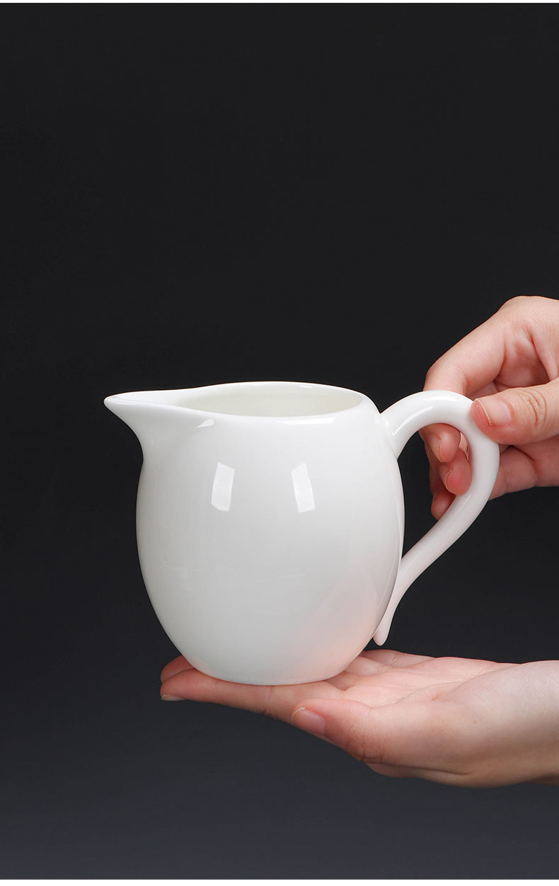 羊脂玉瓷公道杯功夫茶具配件茶海家用分茶器公司活动店铺LOGO礼品详情3