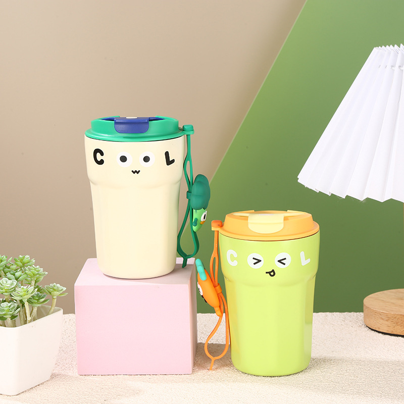 奇趣果汁杯 高颜值316不锈钢保温杯可爱咖啡杯便携手提保温保冷杯详情3