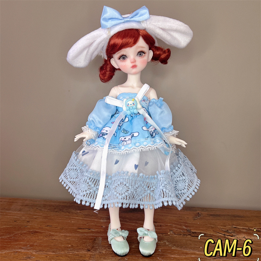 6分BJD玩偶换装衣服30厘米洋娃娃衣服森系可爱卡通洛丽塔裙子详情6