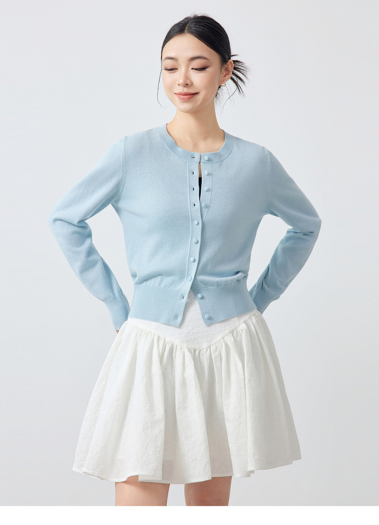 墨麦客女装气质通勤针织开衫女2026春季新款羊毛混纺外套女10175.详情21