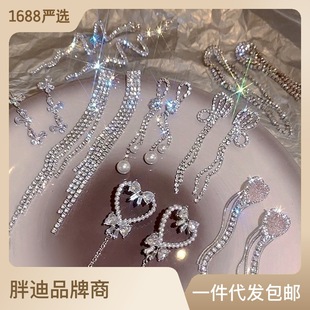 ins风珍珠耳钉女小众轻奢百搭复古气质925银针耳环高级感批发详情11
