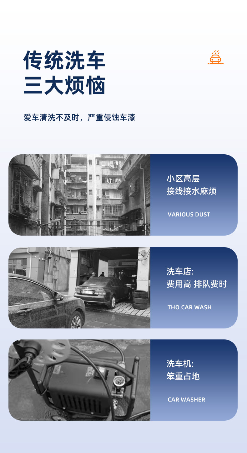 电动洗车泡沫喷壶高压pa壶洗车专用扇形泡沫喷壶气压式通用喷雾器详情3