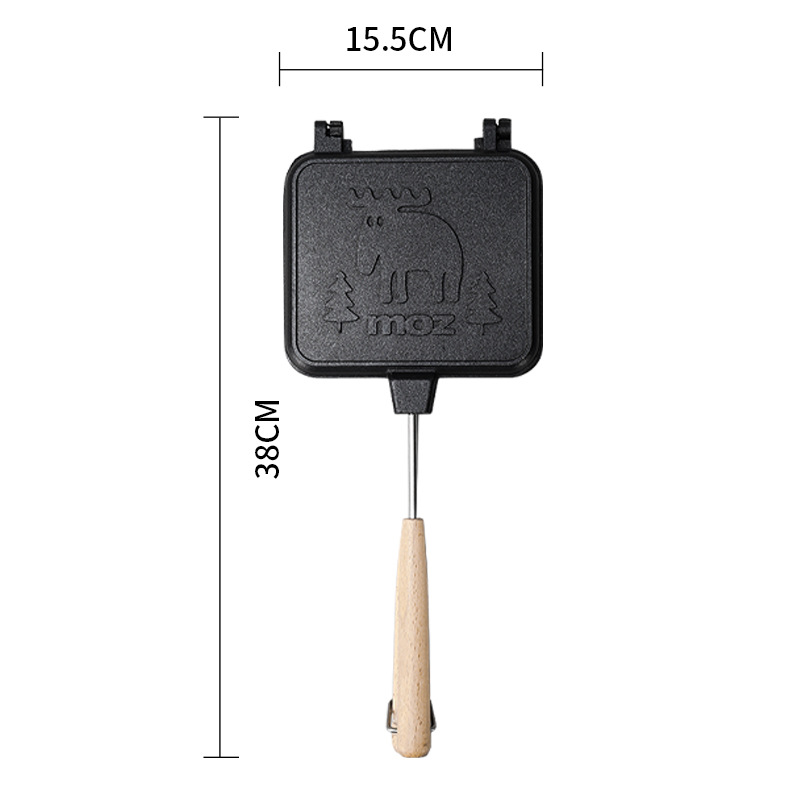 Wholesale steak breakfast POTS, bread and toast molds, non-stick double-sided frying pans, sandwich baking trays, double-sided frying pans and baking trays pic 5