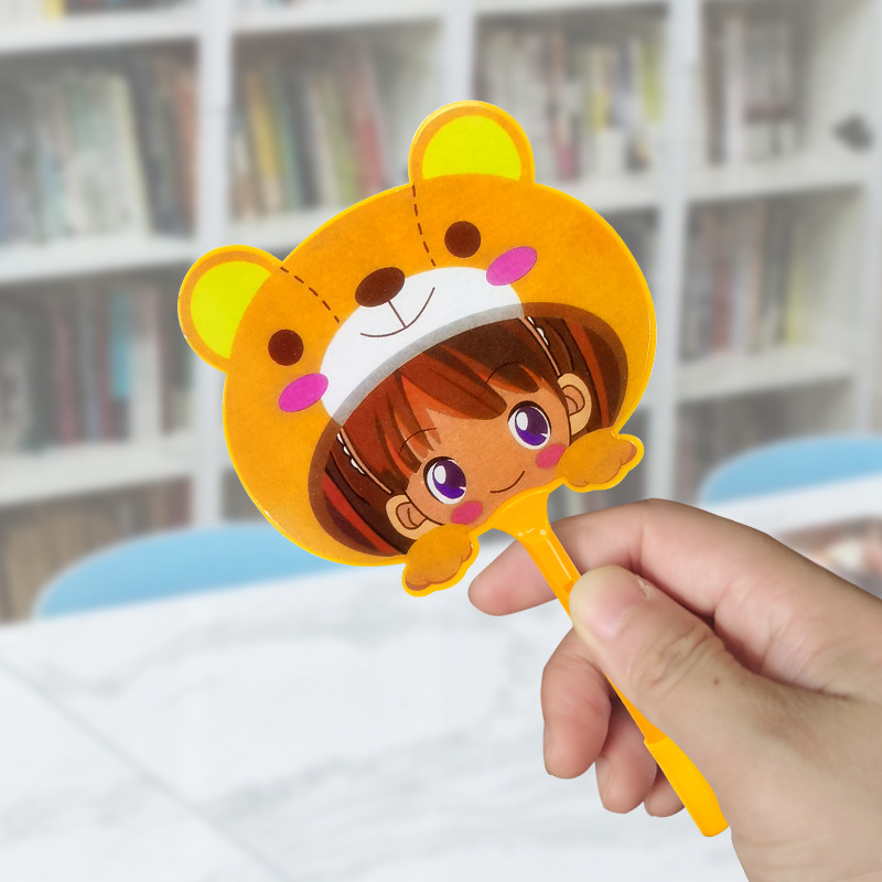 创意卡通扇子笔可爱学习文具扇子圆珠笔 动物女孩笔学生奖品礼物详情3