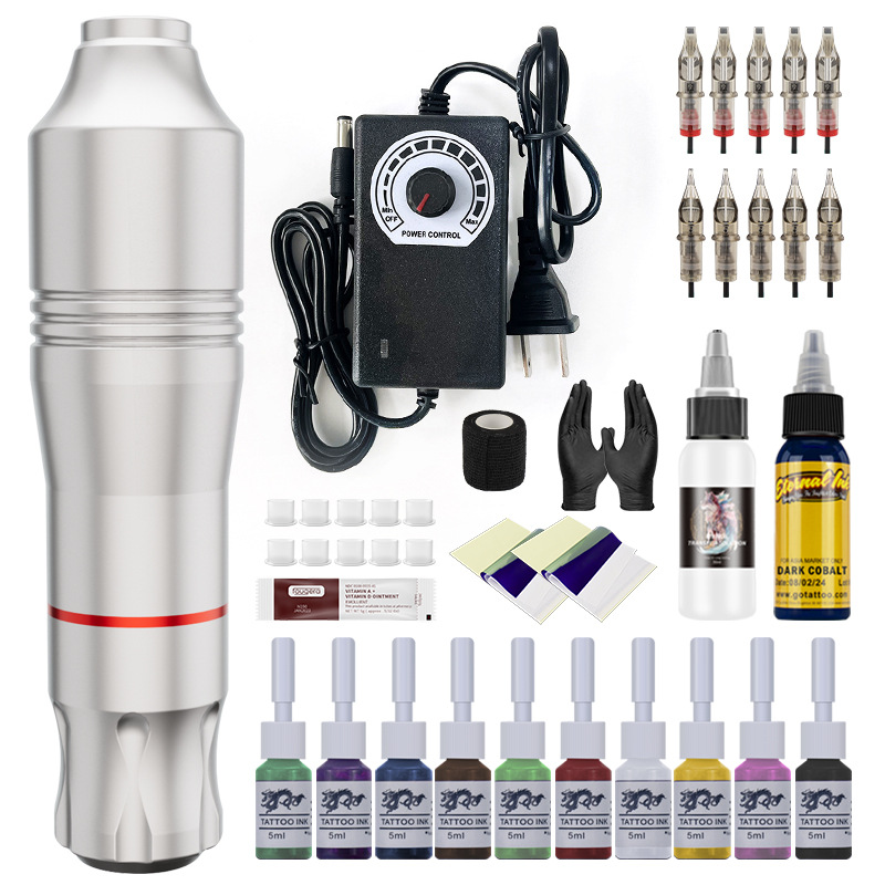 shanilak tattoo pen set, thread cutting and fogging practice tool, motor integrated tattoo machine, beauty tattoo and tattooing equipment wholesale pic 9