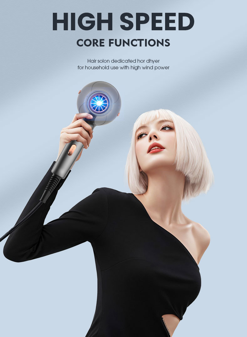 Cross-border e-commerce wholesale hair dryers, cold and hot air without damaging hair, negative ion household high-power hair dryers pic 10