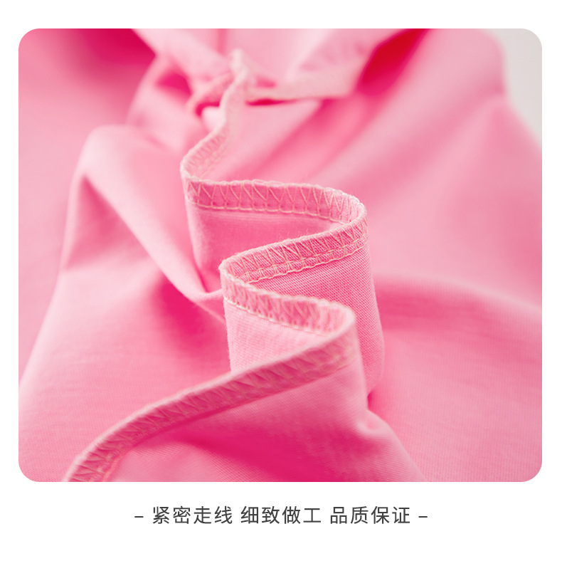 童装女童t恤夏季纯棉宽松版小女孩夏装儿童短袖韩版印花时尚上衣详情15
