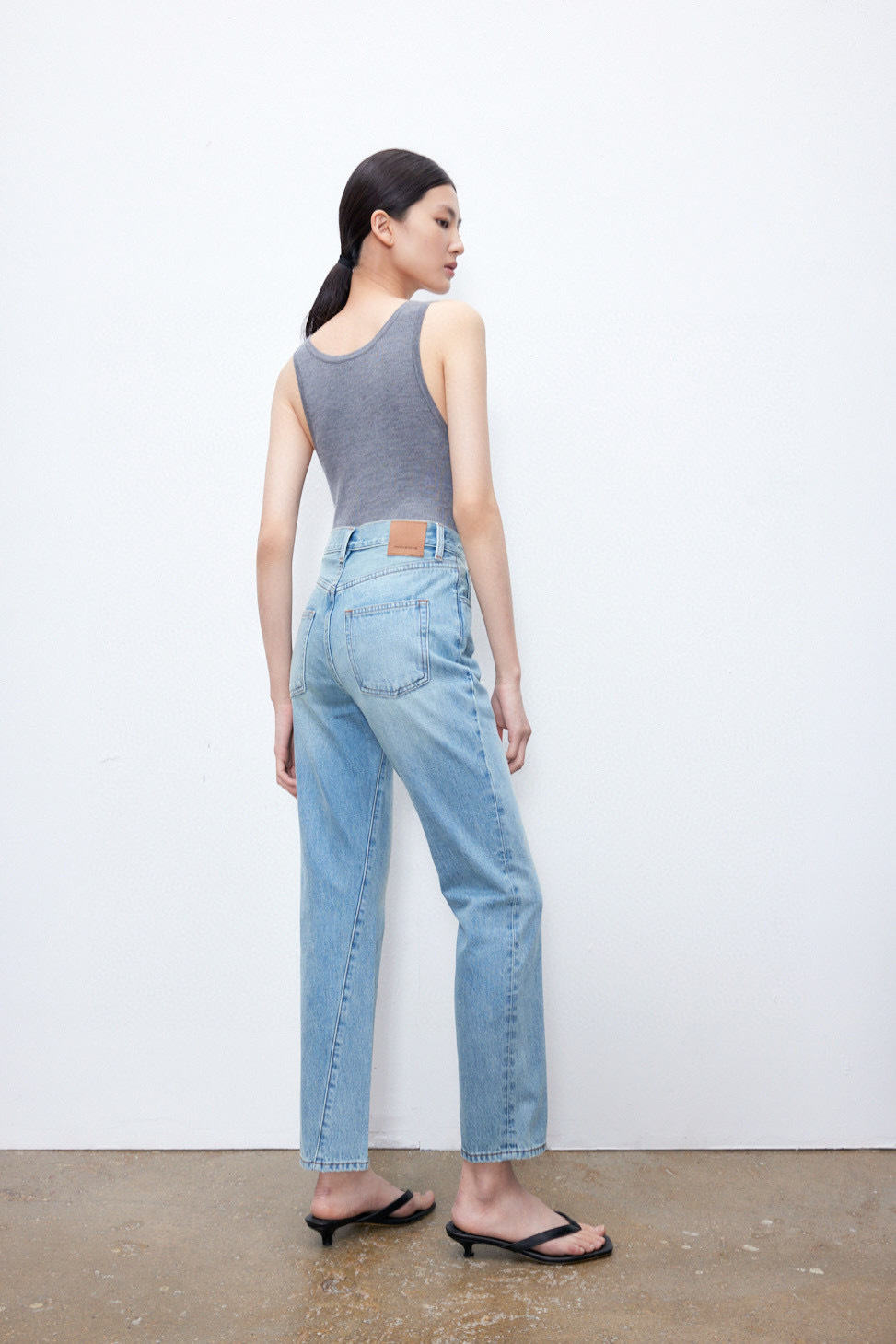 【UpperClass Series 】OriginalTwisted Classic Twisted Stitch jeans for mid-to-high-waisted women pic 12