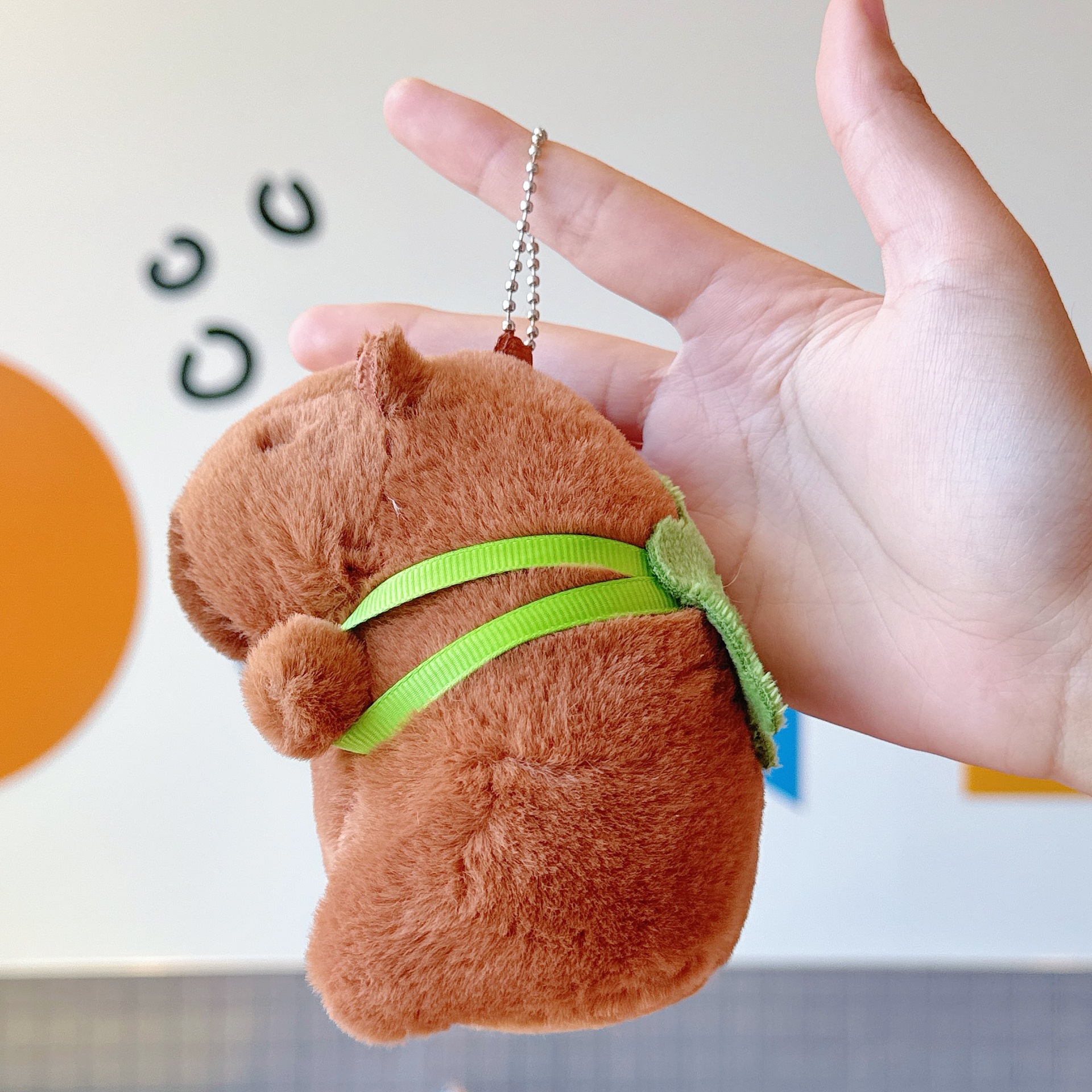 爆款水豚毛绒玩偶钥匙扣水豚鼠挂饰挂件抓娃娃机公仔玩具礼品详情9