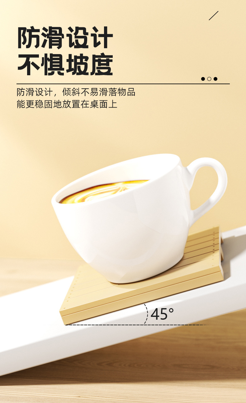 跨境爆款卡板硅胶杯垫餐垫防滑隔热防湿简约防水柔软环保材质定制详情6
