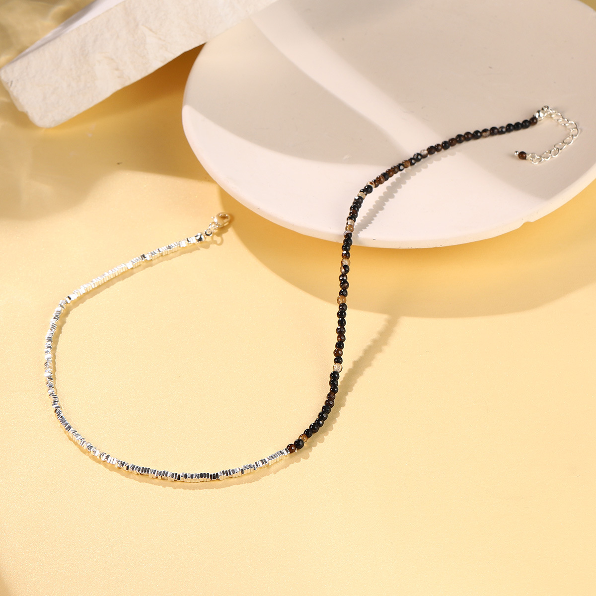 新款ins小众设计多彩串珠高级感简约项链天然珍珠时尚多巴胺颈链详情46