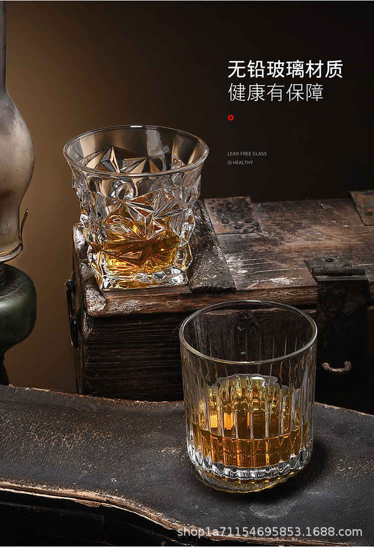饭店商用威士忌酒杯水杯创意啤酒杯高颜值家用玻璃杯加厚一件起批详情16