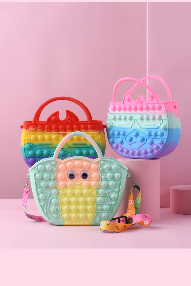 Fabricante de suministro directo bolsa de silicona transfronteriza bolsa de mano puzzle juguetes de descompresión al por mayor roedores extintores pioneros nueva versión coreana pic 15