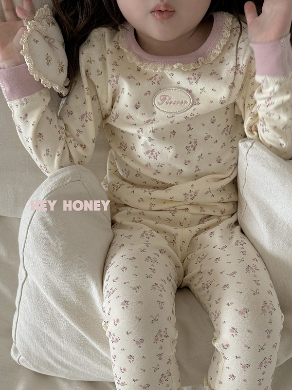 大小卷 Hey honey男女童舒绒秋衣秋裤内衣套装居家服儿童家睡衣详情15