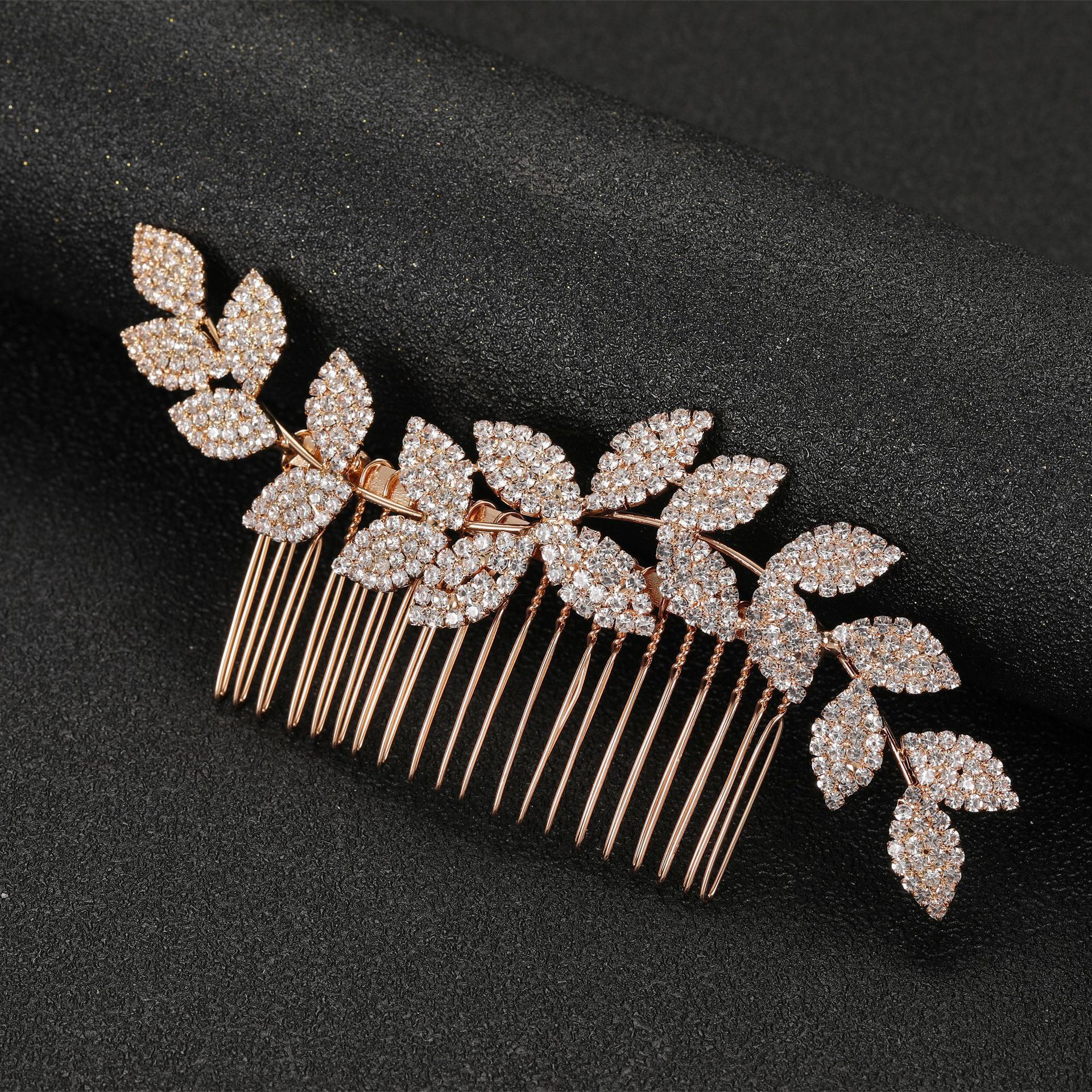 Cross-border best-selling European and American retro bridal hair combs, fashionable and simple rhinestone hair combs, bridal updo headwear and accessories pic 10