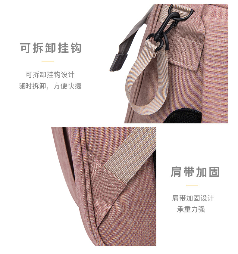 跨境母婴包 大容量多功能妈咪包 便携外出收纳包简约婴儿床妈妈包详情16