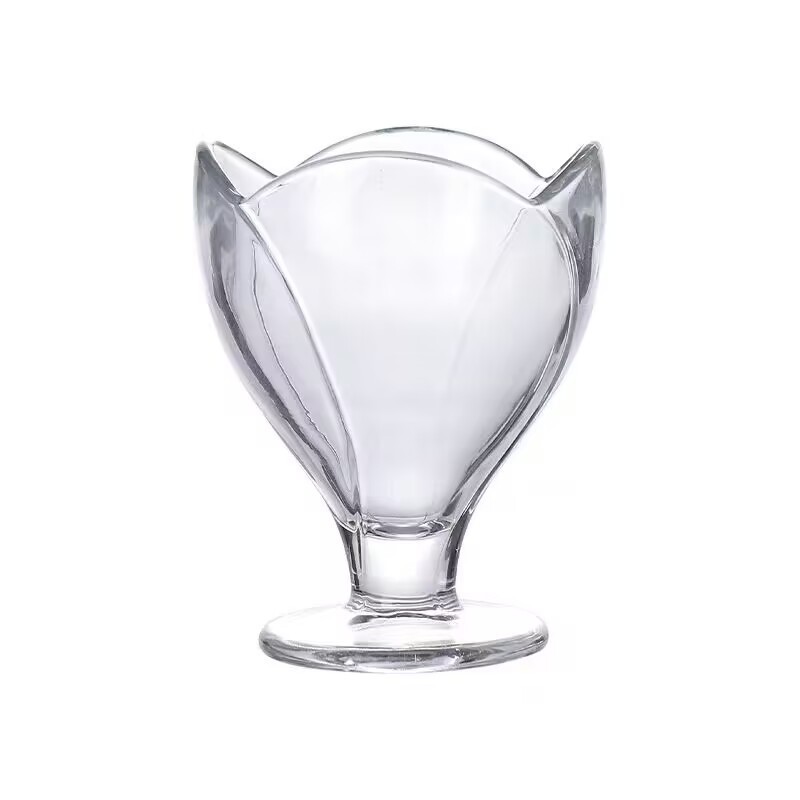 Wholesale InS-style glass lotus ice cream cups, dessert yogurt glass cups, fruit smoothies, fruit cups and cake cups pic 13