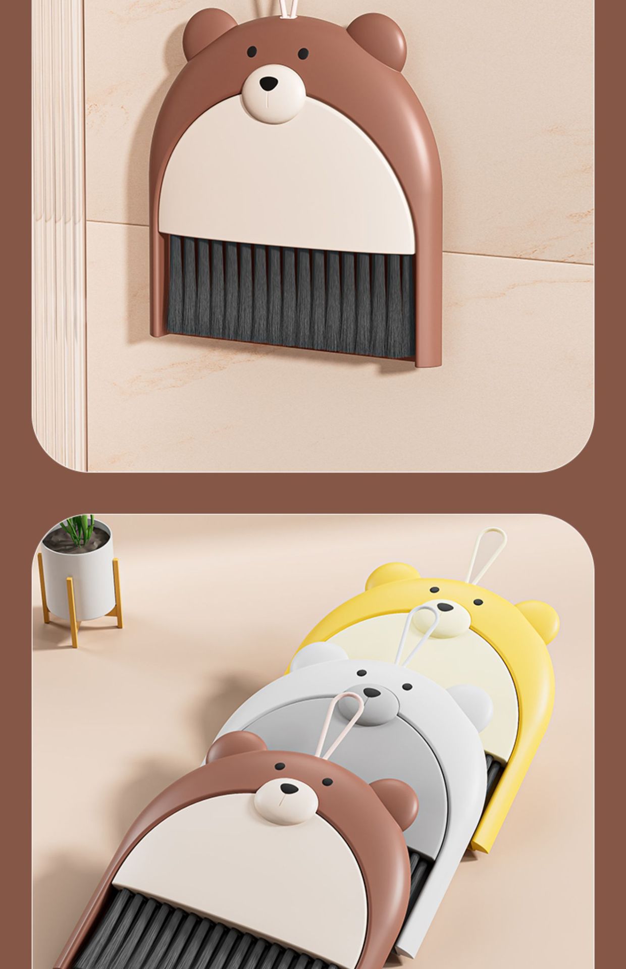 小扫把簸箕套装家用桌面儿童塑料垃圾铲小簸箕迷你小扫帚笤帚折叠详情7