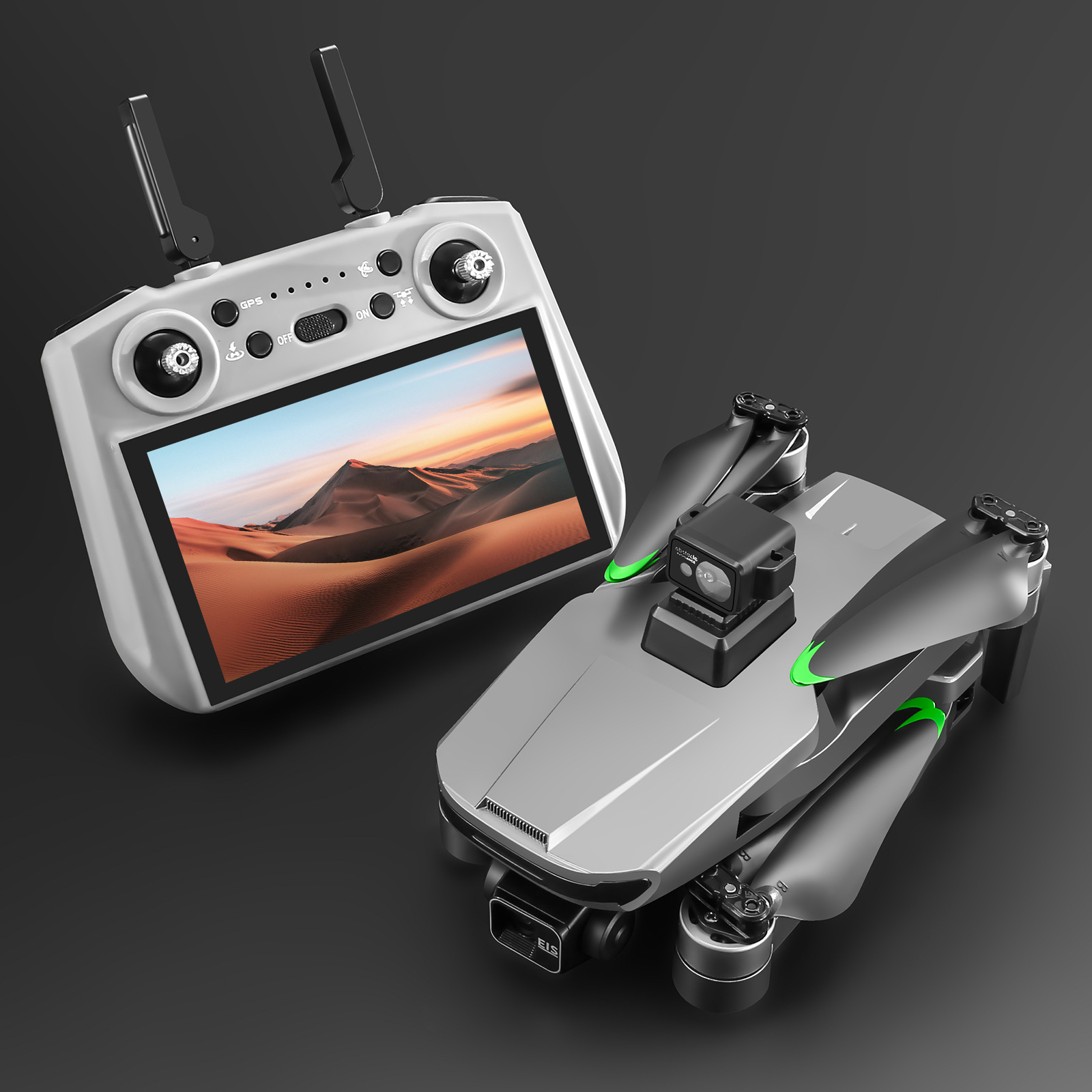 2.7K cross-border three-axis gimbal brushless quadcopter with screen remote control aircraft obstacle avoidance optical flow high-definition camera unmanned aerial vehicle pic 3