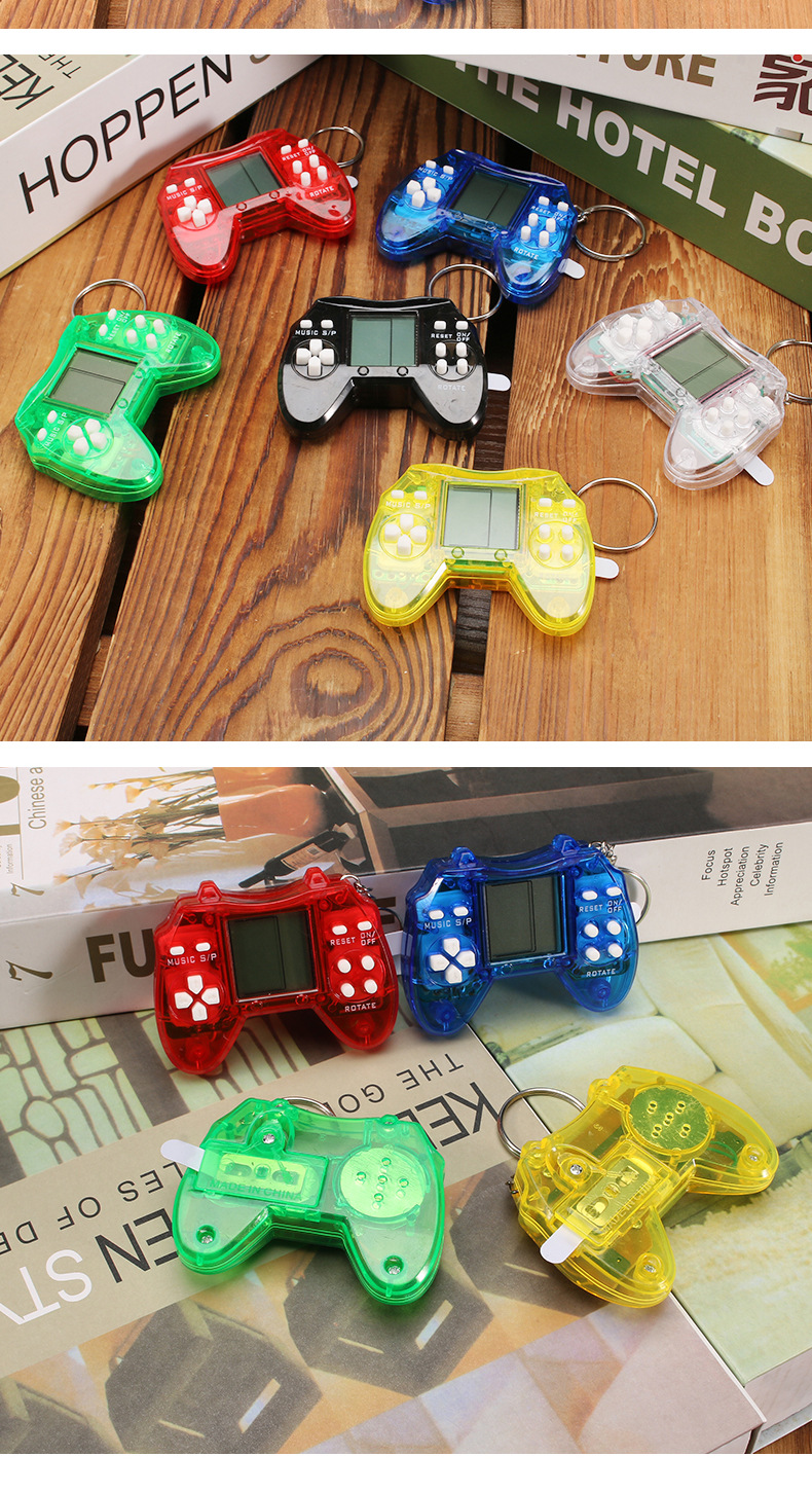 跨境俄罗斯方块迷你手柄游戏机玩具复古掌上电子游戏机钥匙扣挂饰详情9