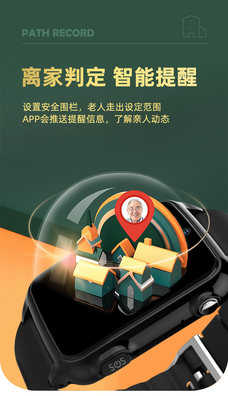 Cross-border bestsellers: Elderly card-inserting smart watches, adult health monitoring watches, heart rate and blood oxygen measurement smartwatches pic 8