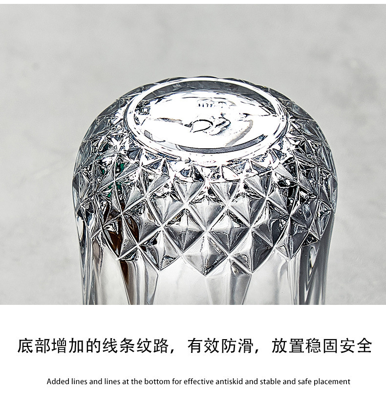 新款玻璃威士忌杯钻石杯酒吧大容量啤酒杯KTV洋酒杯ktv多用玻璃杯详情20