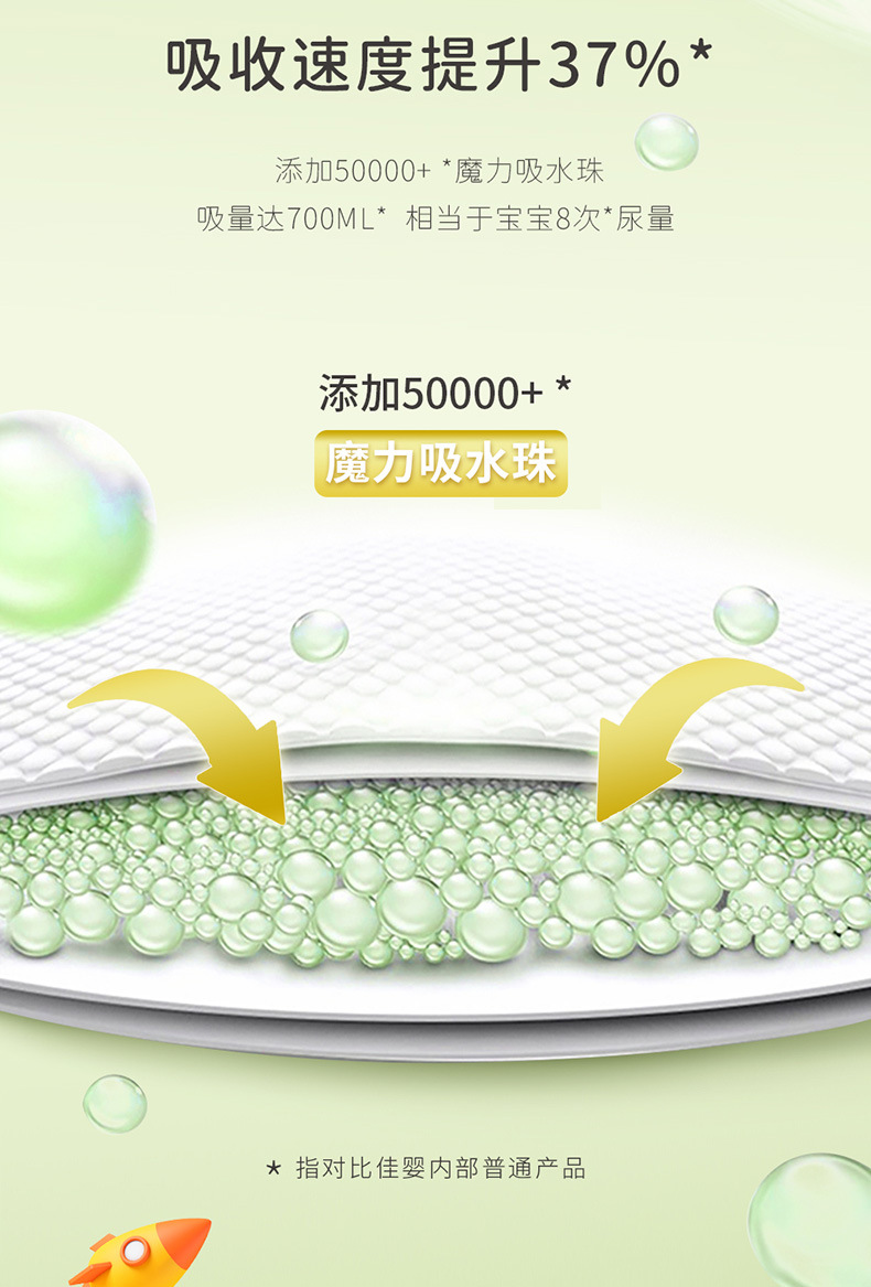 佳婴氧气森林超薄透气女宝纸尿裤L成长XL裤干爽新生男婴儿尿不湿详情8