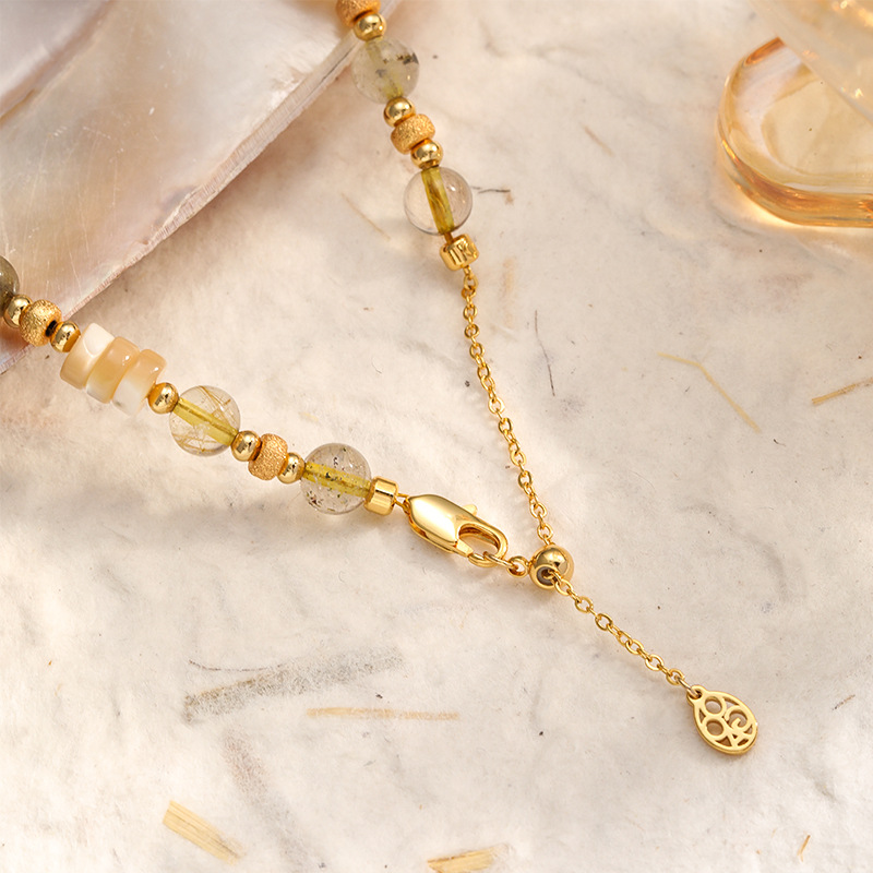 NALA娜啦缤纷复古自然石手链轻奢高级感不掉色手链女高级感手串女详情19