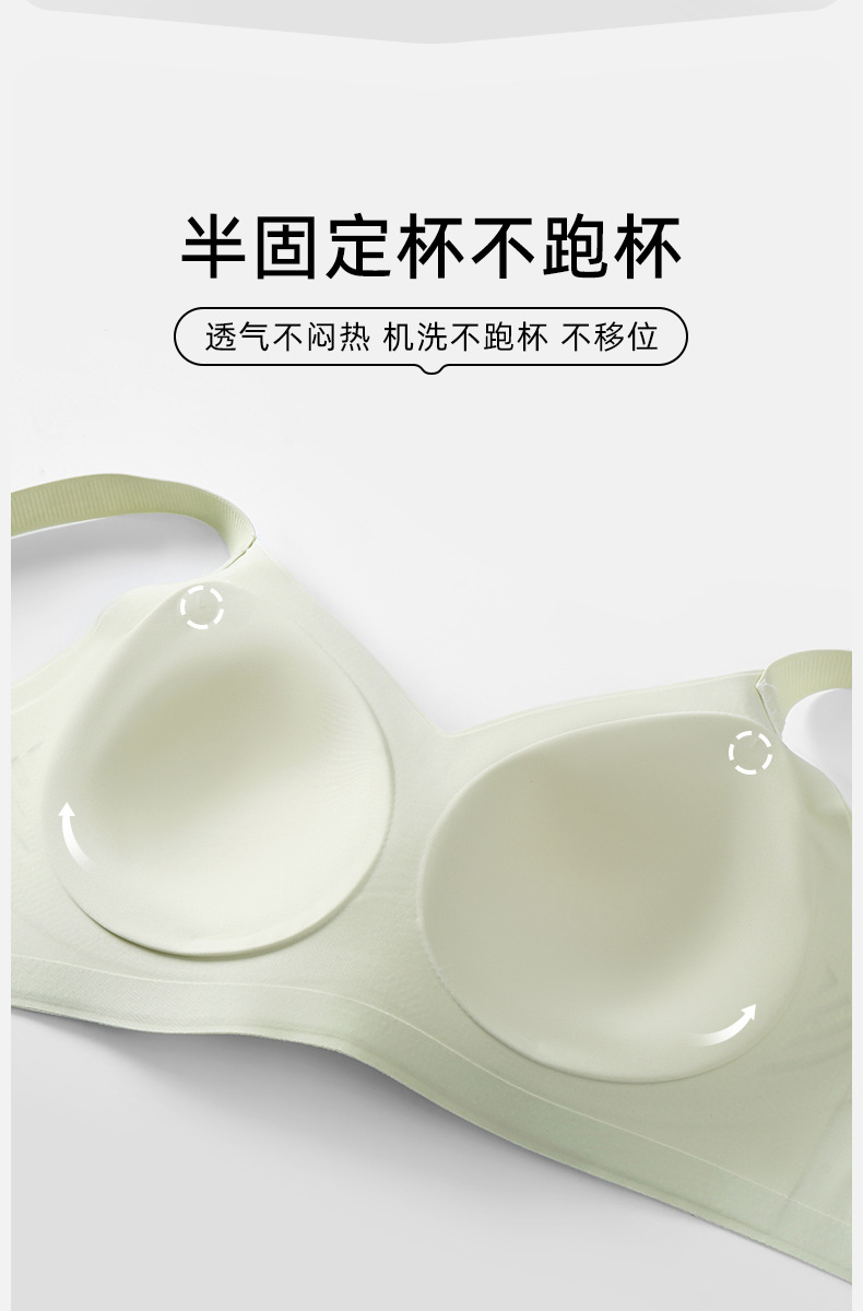 「B-E罩杯」大杯大胸7A抗菌承托大码文胸女收副乳聚拢无痕内衣女详情7