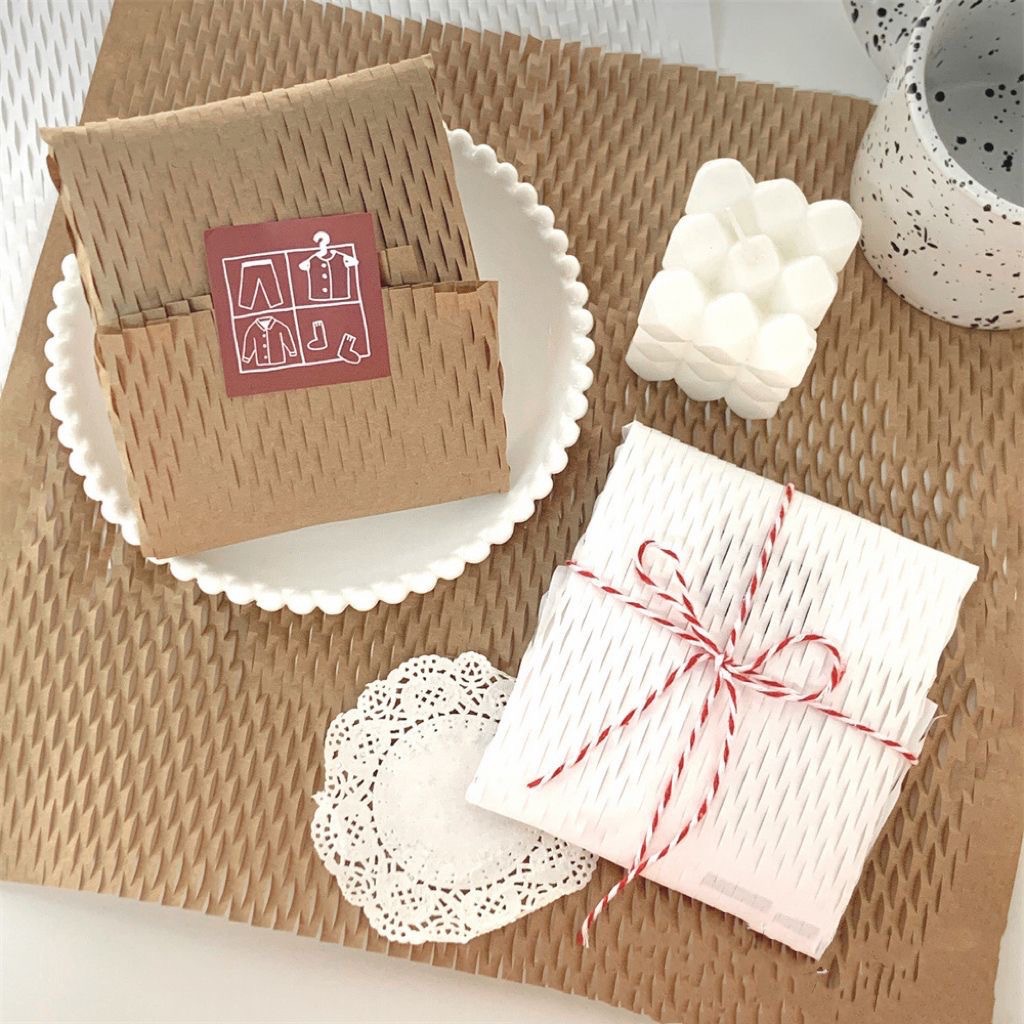 一片式包装盒编织纹理纸制品伴手礼礼品袋包装纸详情9