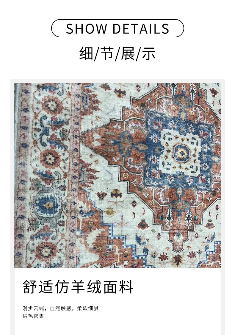 外贸跨境欧式地毯客厅茶几卧室满铺床边毯可折叠水洗毯TPR大尺寸满铺详情3