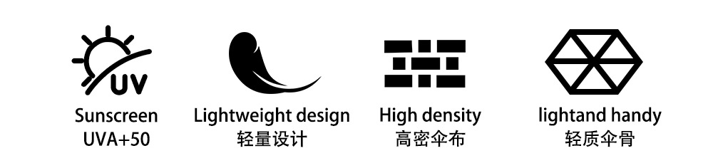 100g ultra-light new three-fold sun umbrella, manual aluminum alloy folding umbrella, color rubber sunshade umbrella, all-weather and all-weather umbrella pic 5