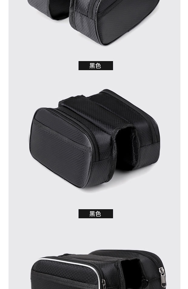 Bicycle bag, front beam bag, mountain bike bag, mobile phone top tube bag, waterproof hanging bag, cycling equipment accessories saddle bag pic 14