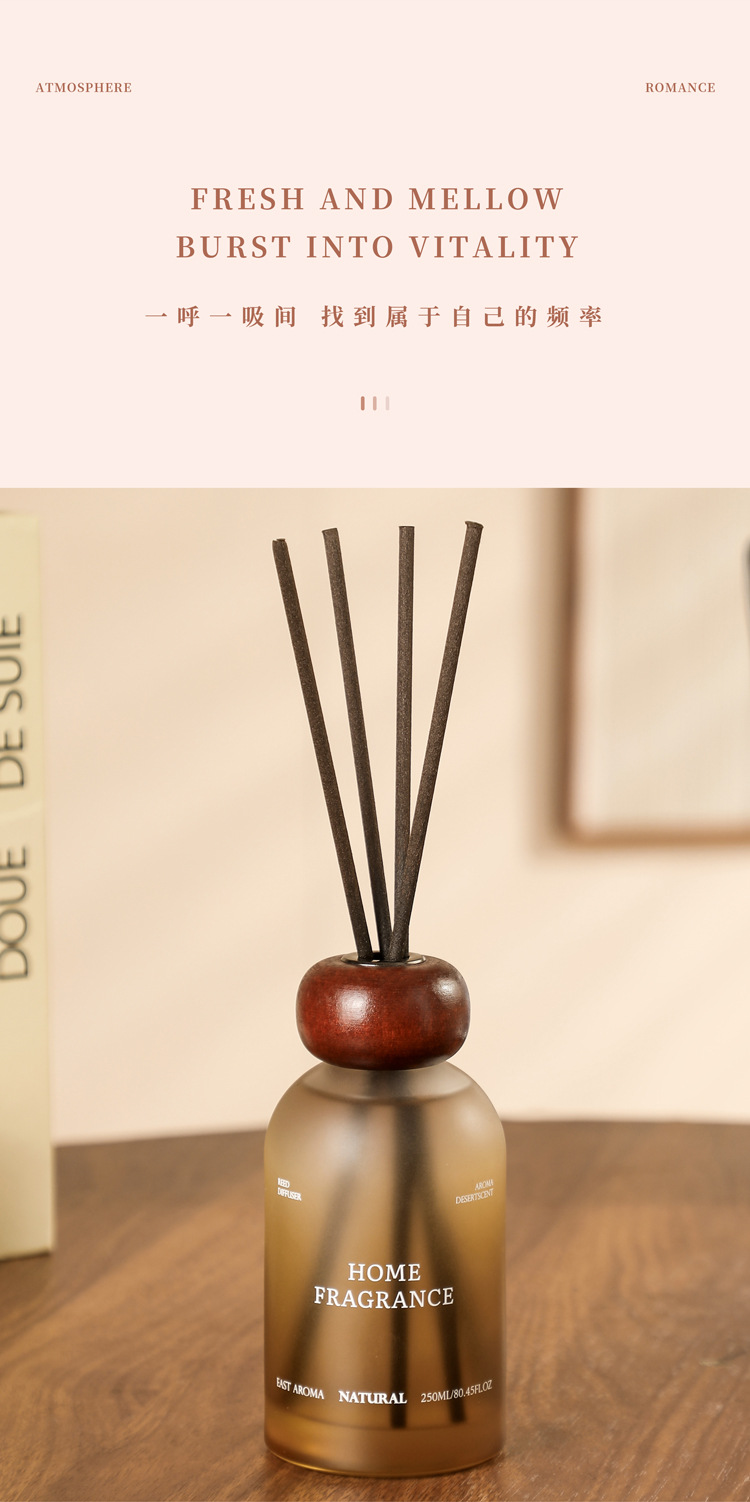 木质香无火香薰摆件高级卧室家用香薰室内卫生间除臭持久清香香氛详情5
