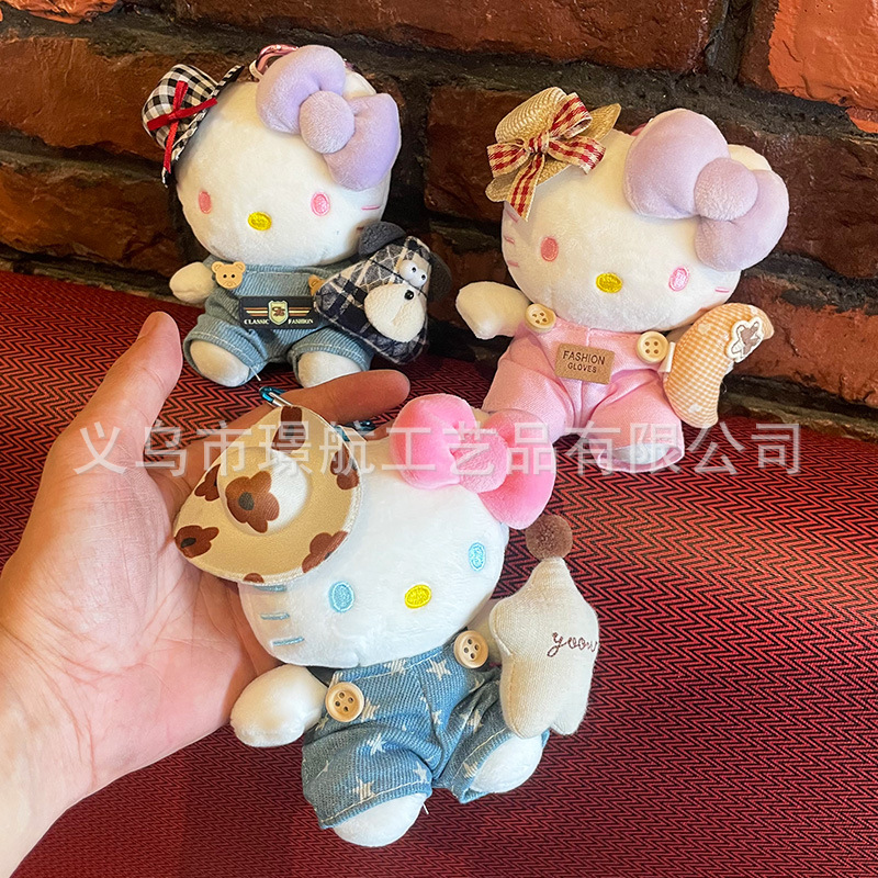 Cute hellokitty keychain pendant, kt cat plush doll, fashionable bag pendant, Kitty doll pic 15