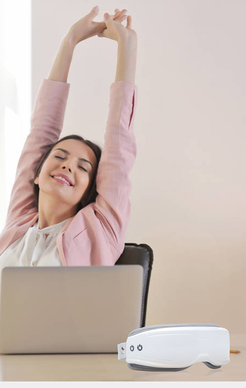 Hot-selling eye massage device, massager, hot compress, vibration to relieve eye fatigue, dark circles, smart eye protection device, eye mask K80 pic 21