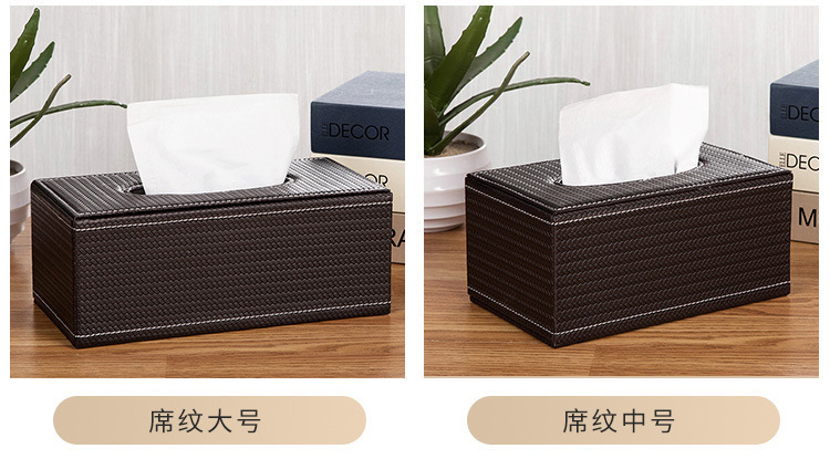 皮革纸巾盒简约家用宾馆酒店车载皮质纸抽抽纸盒礼品广告logo批发详情16