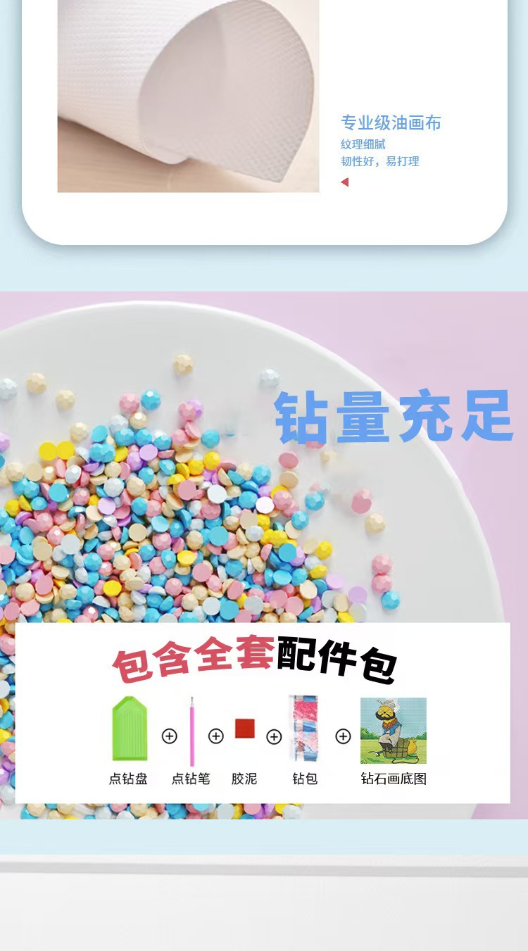 Langlang Mountain Diamond Painting Anime Character Collection, DIY Full Diamond Healing decorative Hanging Painting, 5D dot Diamond Home decoration leather painting pic 8