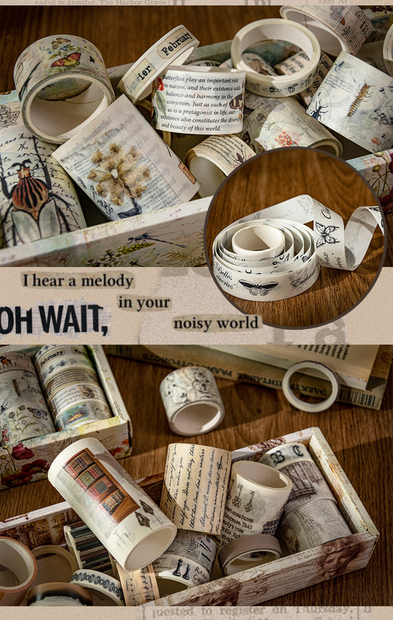 鑫奇新 怀旧记忆系列胶带套盒 18卷入装饰手账胶带和纸不干胶批发详情14