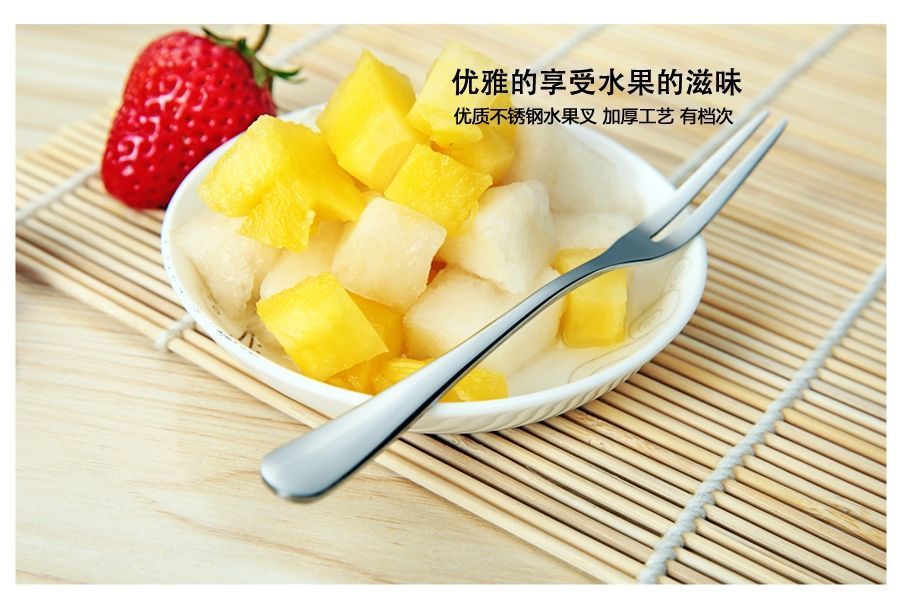 Internet-famous fruit forks, household thickened fruit salad forks, small forks, jelly wholesale, disposable fruit forks pic 13