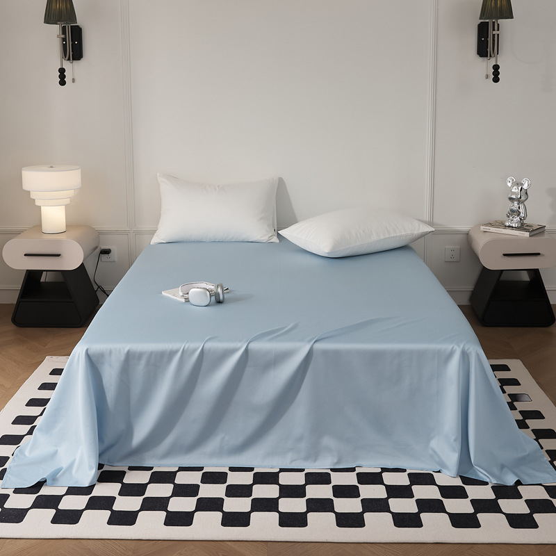 Single-piece quilt cover, pure cotton long-staple cotton bed sheet, bed cap, oversized quilt cover, skin-friendly single and double solid color bedding pic 56