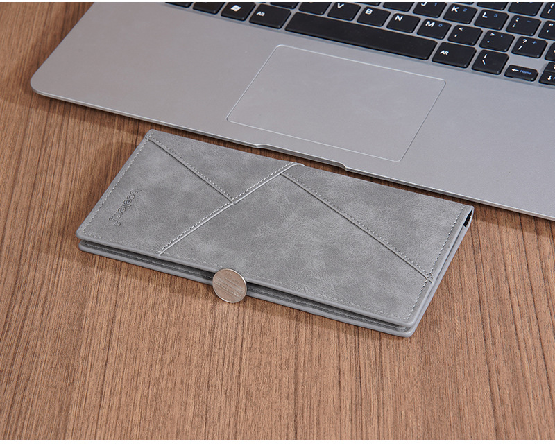 新款男士长款钱包baellerry跨境多卡位三折钱夹简约商务拉链票夹详情26