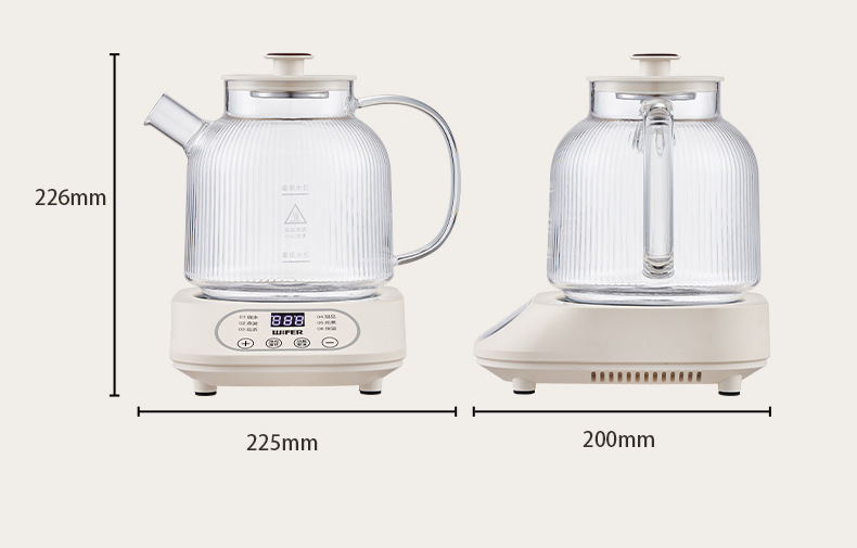 新款家用玻璃养生壶花茶壶多功能分体养生杯办公室小型炖煮烧水壶详情19