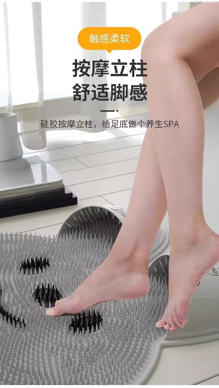 2025跨境爆款带耳朵浴室硅胶兔兔防滑垫按摩脚搓脚垫浴室洗澡搓脚神器厂家直发地毯砖地板商用地毯砖现代办公室地毯砖 时尚定详情11