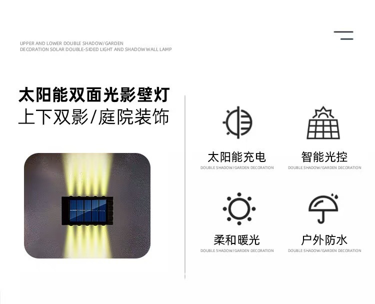 Solar lamps, garden lamps, solar panel street lamps, fire safety indicator lights, 1500 lumens pic 3