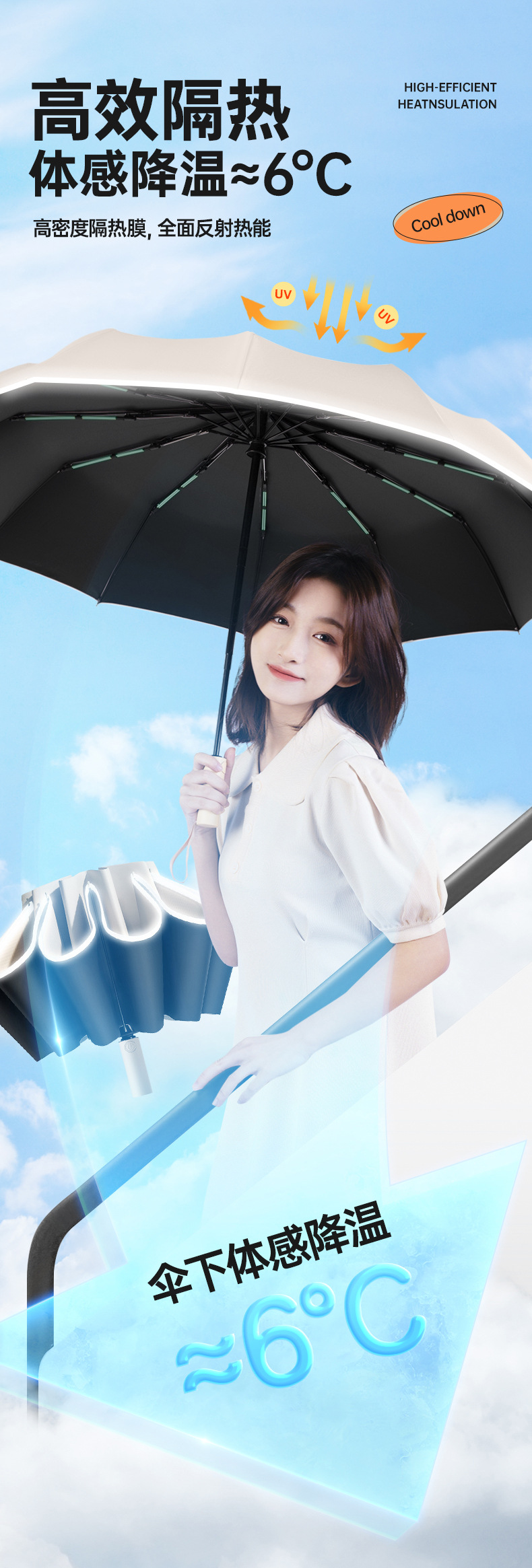 批发现货雨伞24骨反向大号自动伞定制男士防晒折叠晴雨伞广告礼品详情12