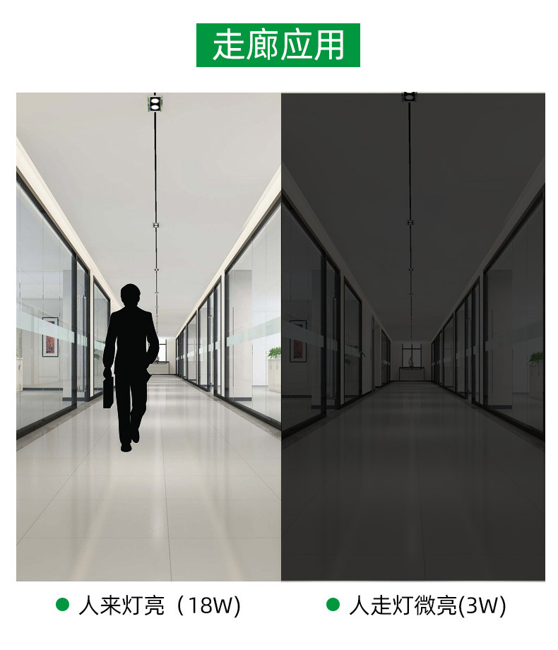 Wholesale of led tube garage lights, human body infrared microwave sensing energy-saving fluorescent lamps, t8 radar sensing tubes pic 26